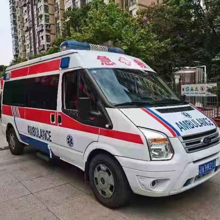 馆陶长途救护车护送病人返乡